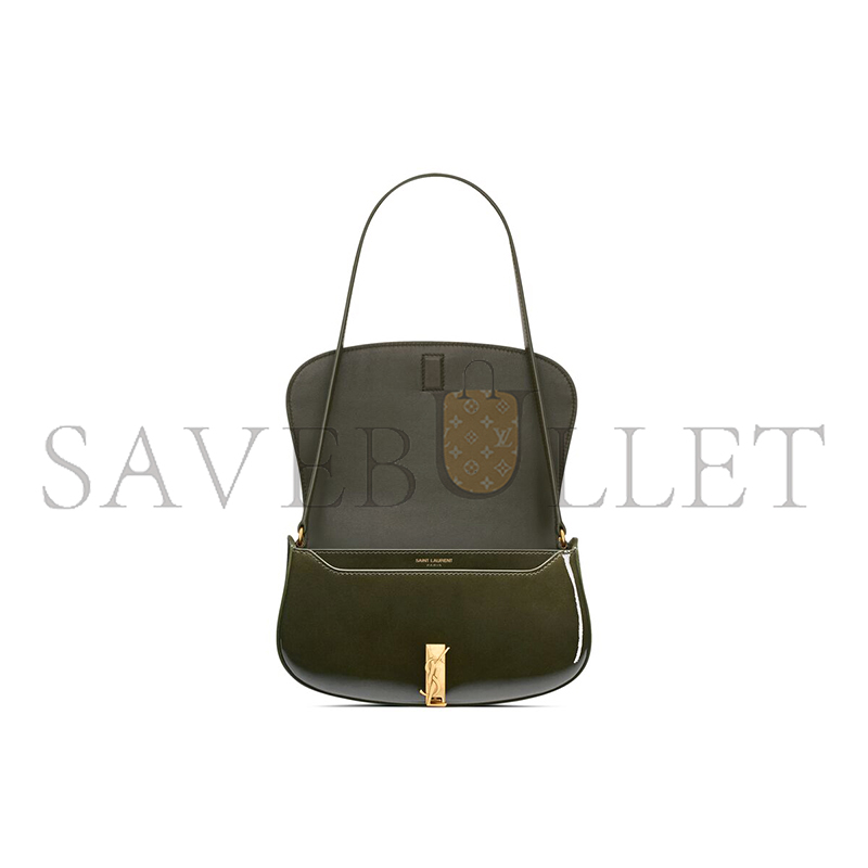 YSL MINI VOLTAIRE IN PATENT LEATHER 779642AAD173446 (20.5*12.5*4.5cm)